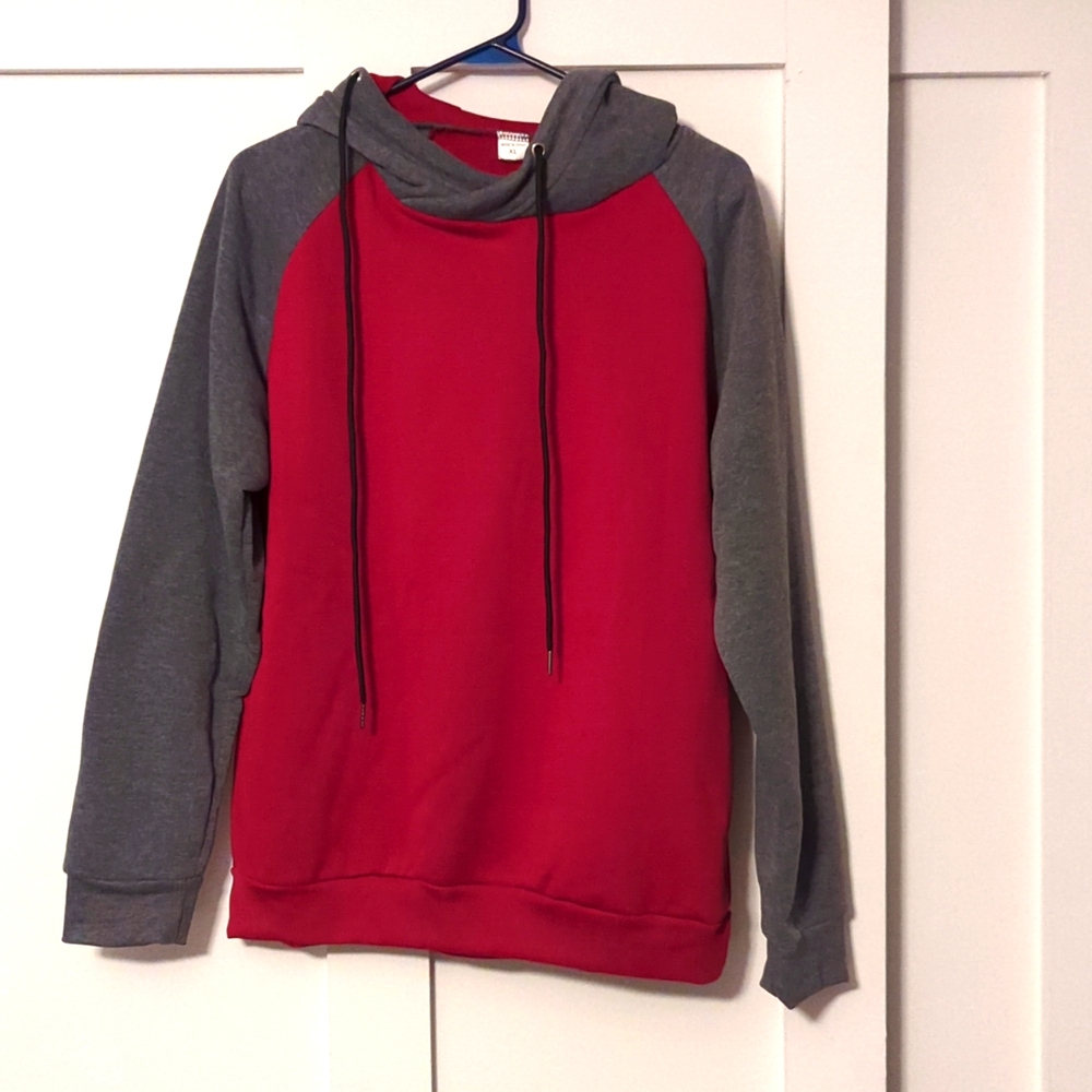 Men's Cowl Neck Color Block Hoodie